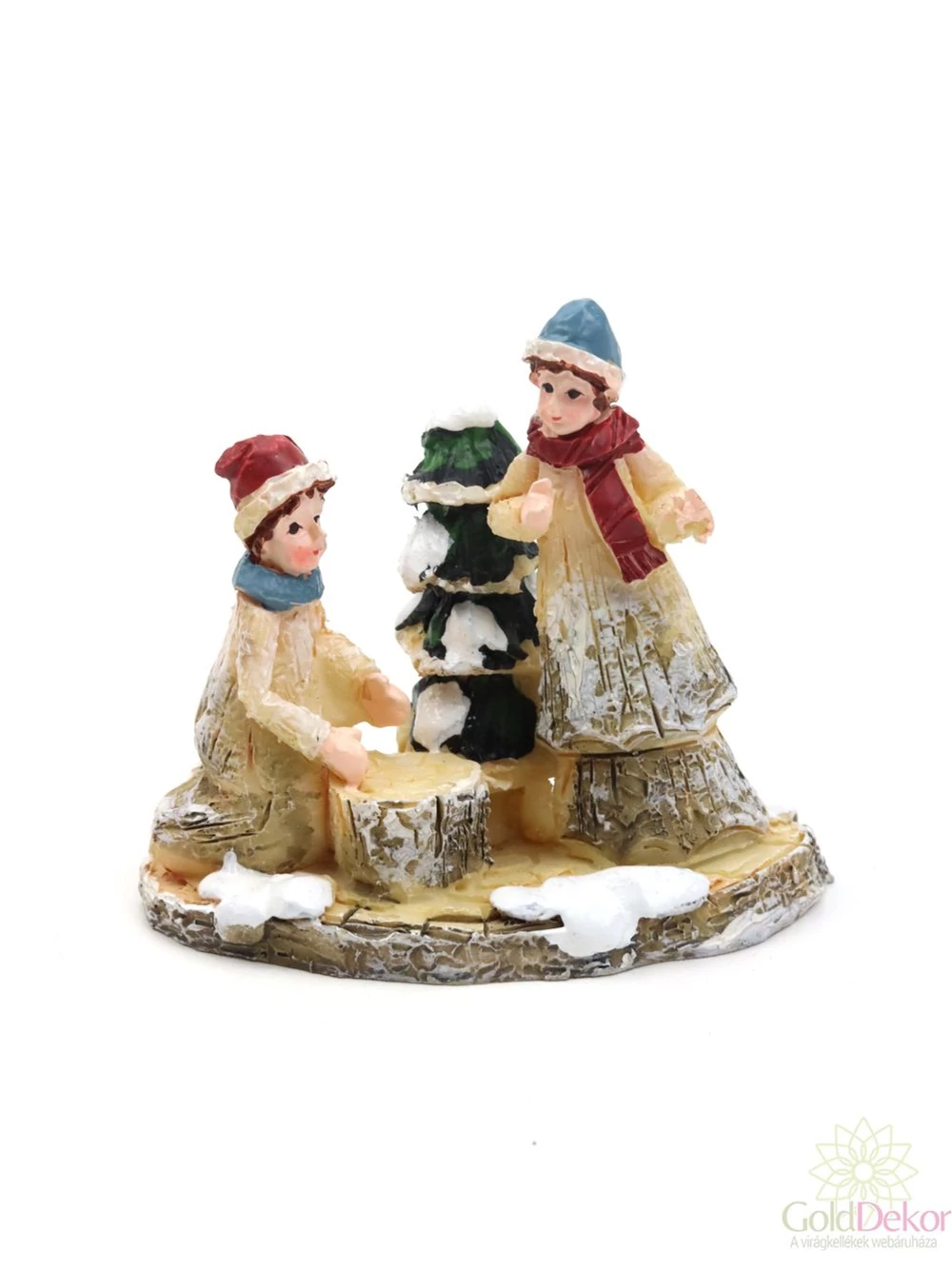 Téli falu figura - Farönkös