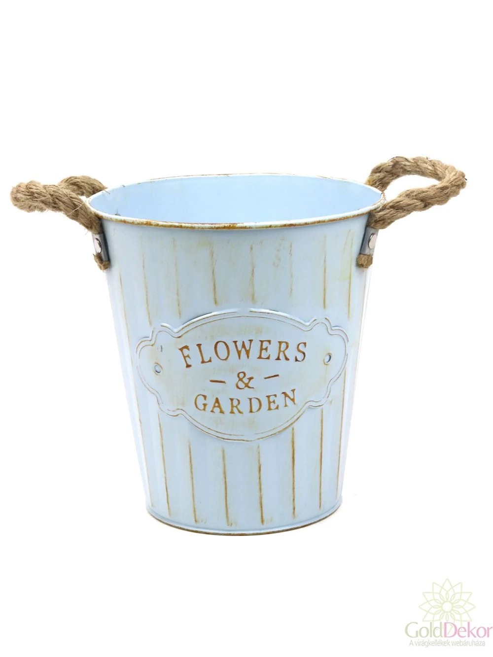 Magasított bádog kaspó Flowers&Garden - Kék 