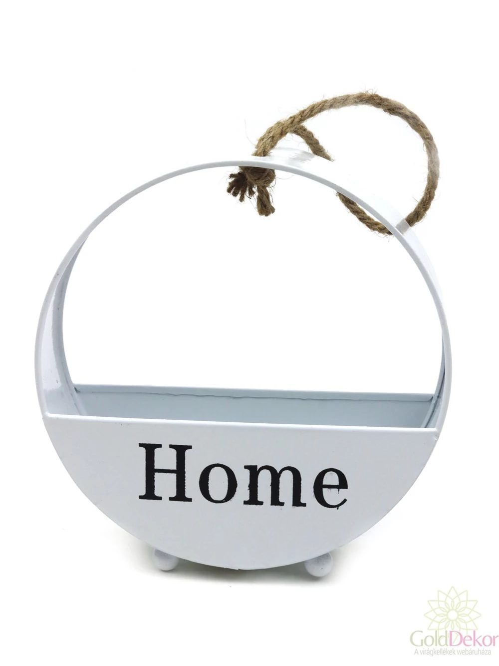 Kerek fémtartó HOME - Fehér Kerek fémtartó HOME - Fehér