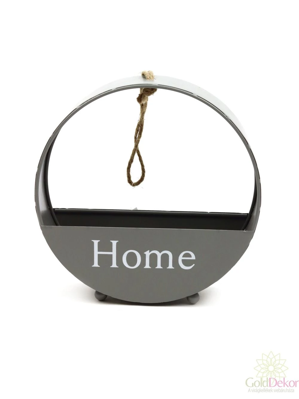 Kerek fémtartó HOME - Szürke Kerek fémtartó HOME - Szürke