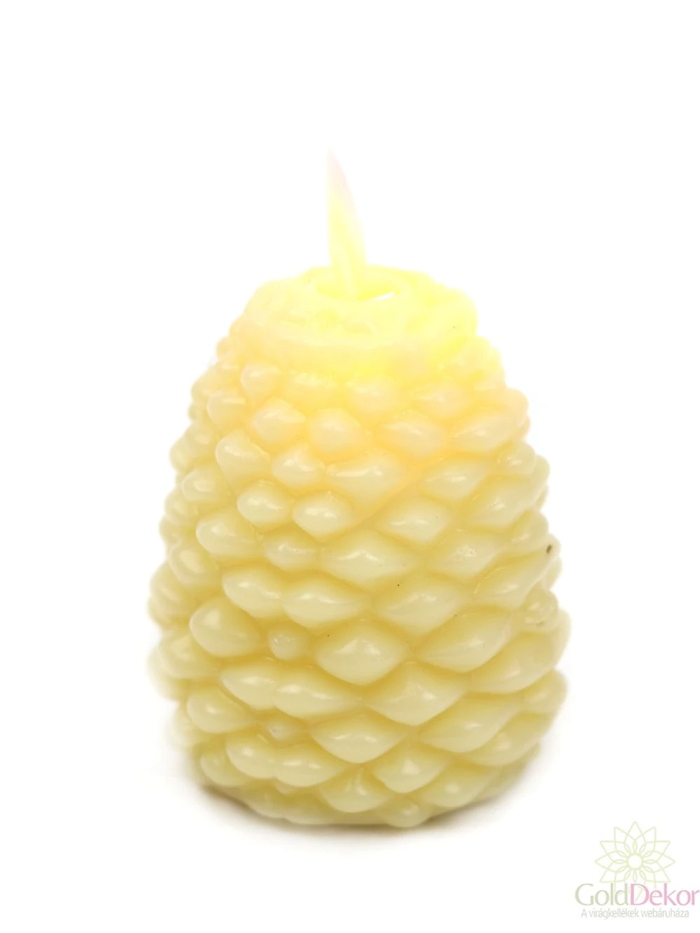 Led toboz gyertya - Tört fehér