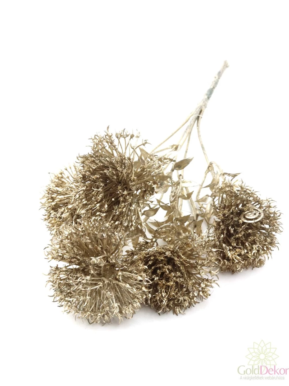 Metál műzöld csokor 2 - Pezsgő 