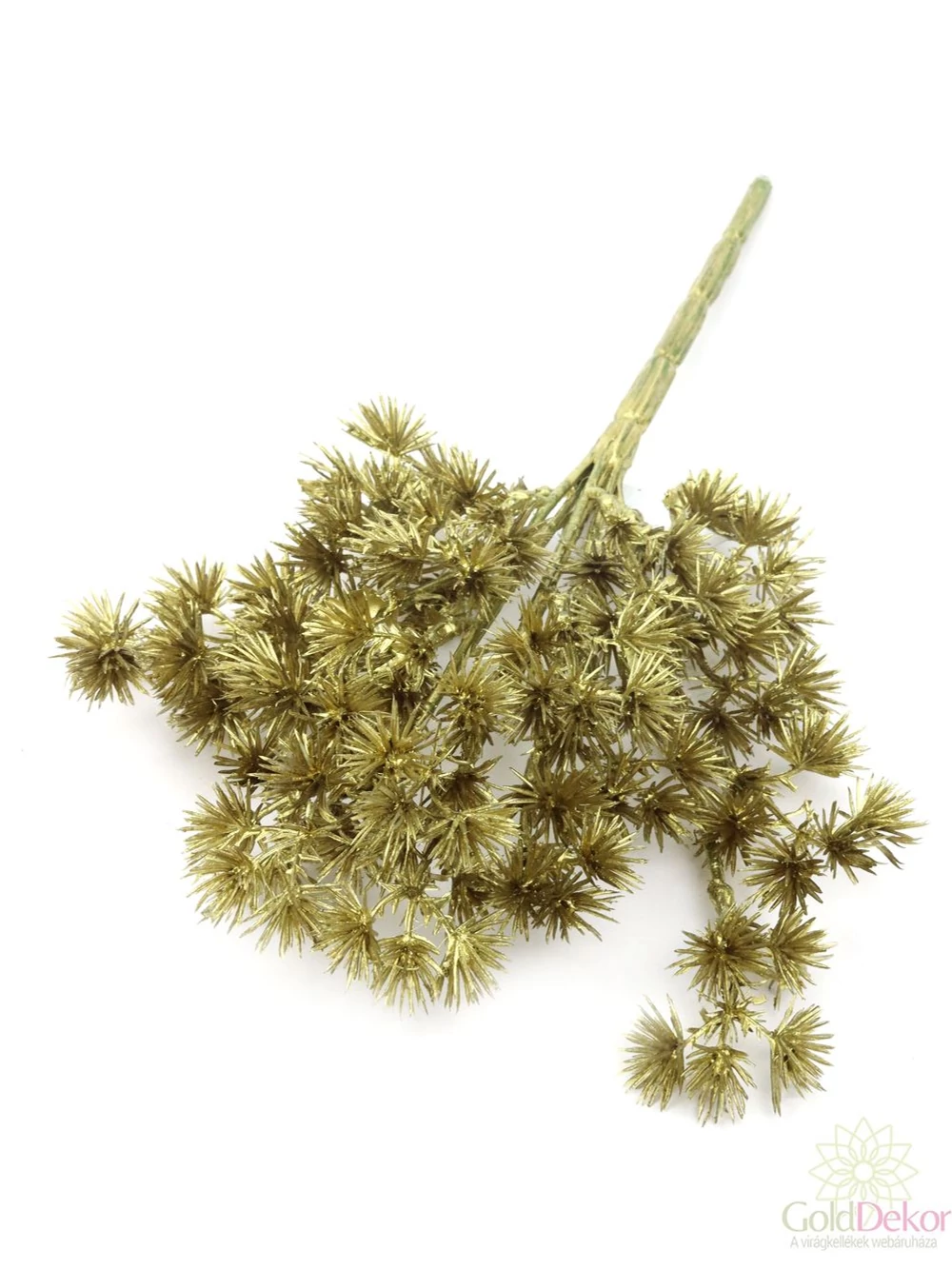 Metál műzöld csokor 3 - Óarany
