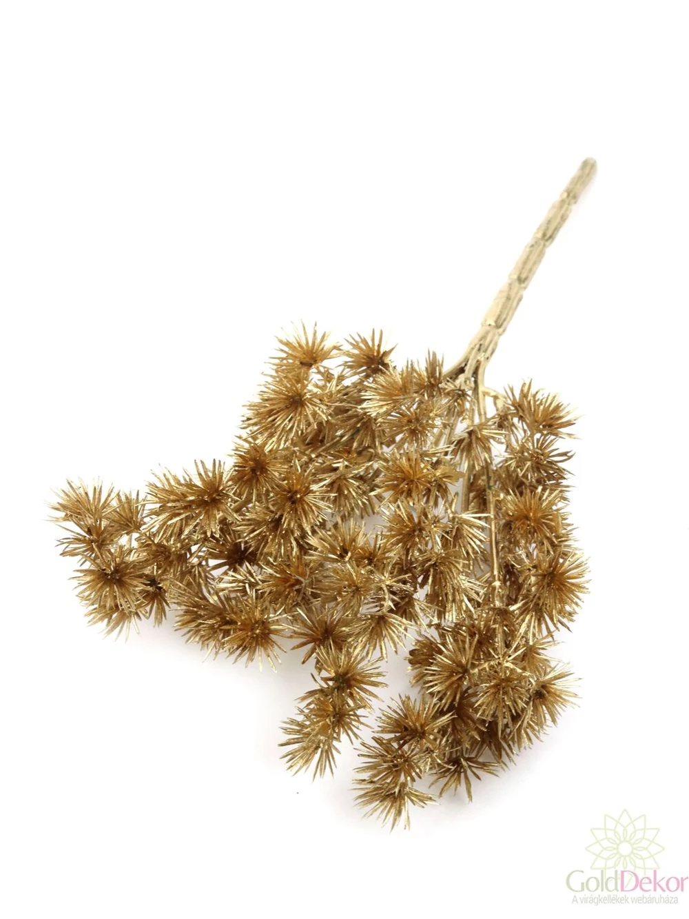 Metál műzöld csokor 3 - Arany