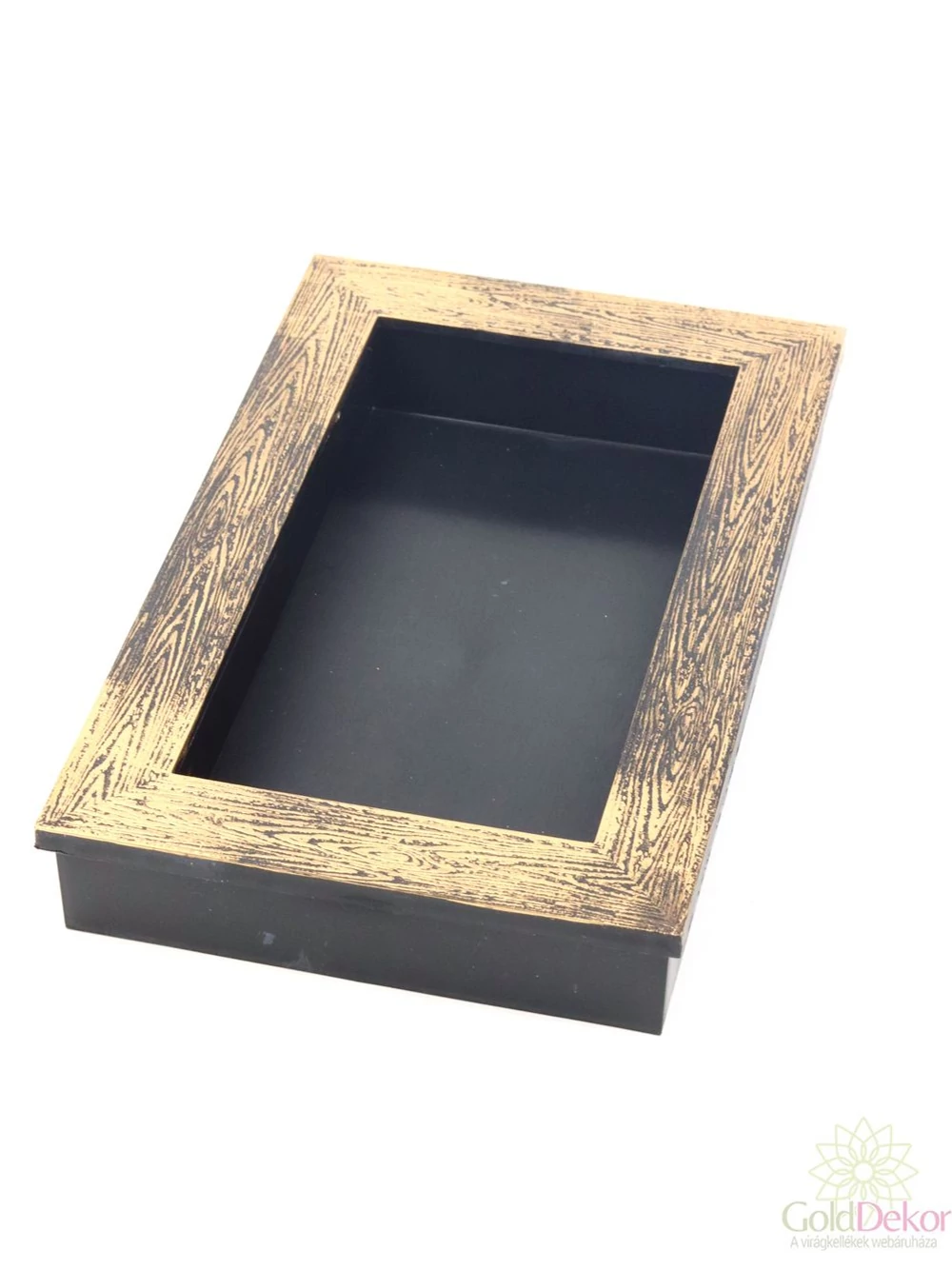 Metál színű műanyag tál - Bronz