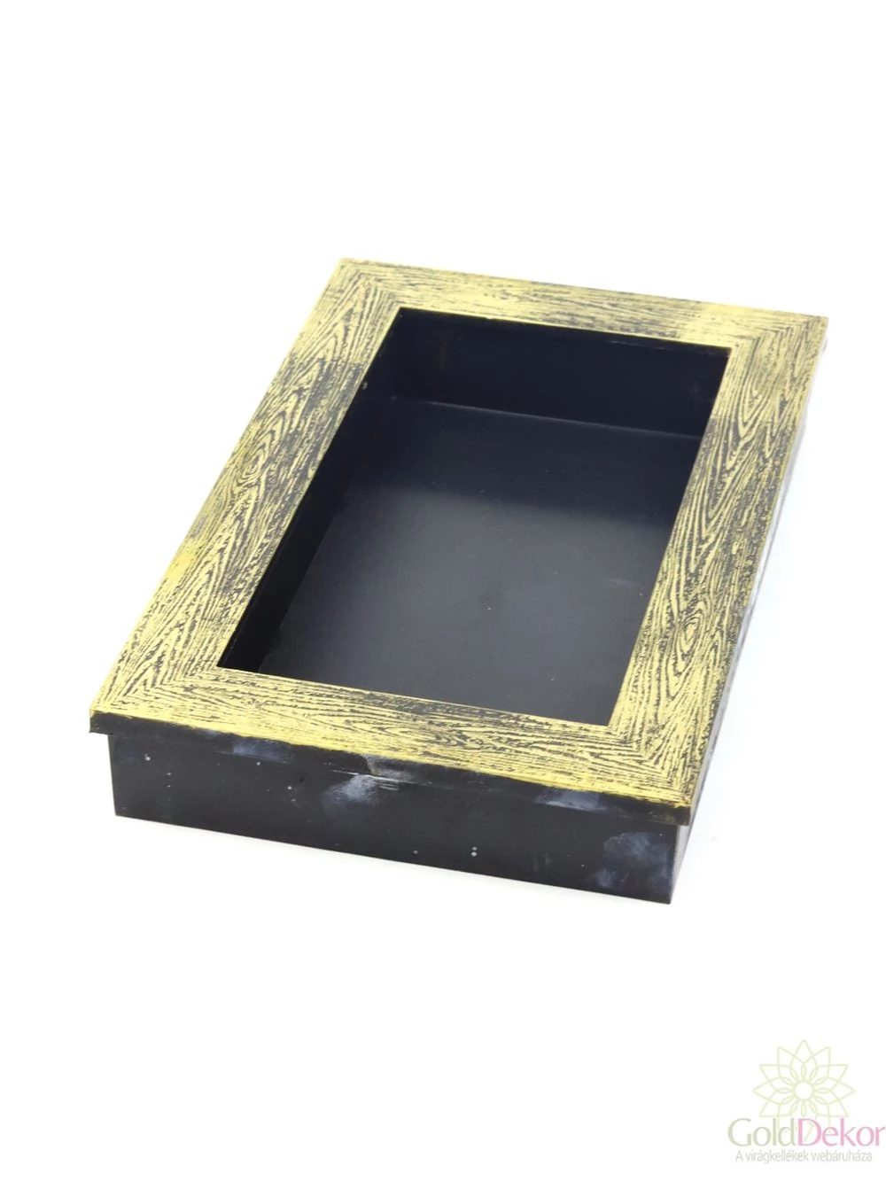 Metál színű műanyag tál - Arany