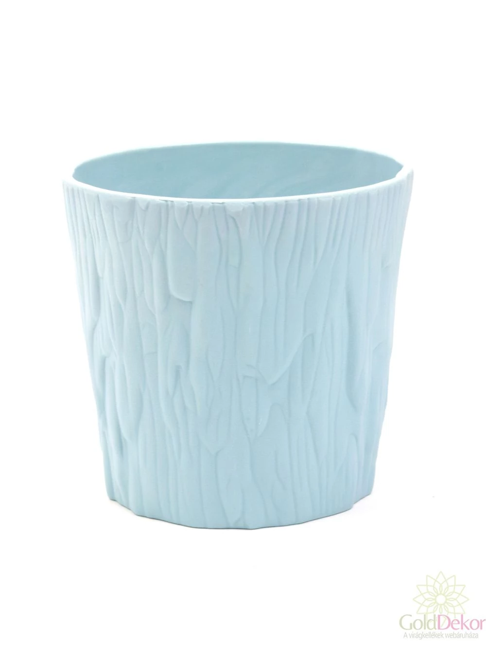 Fagyott mintás műanyag kaspó 11 cm A - Menta