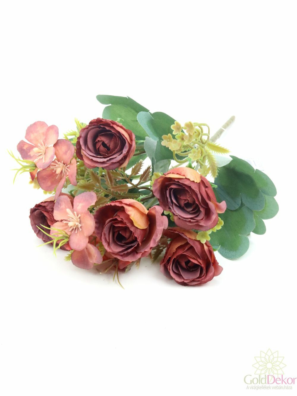Vegyes színű rózsa csokor - Bordó