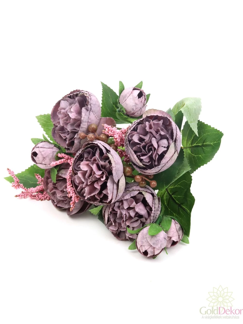 5+4 antik peonia csokor - Lila