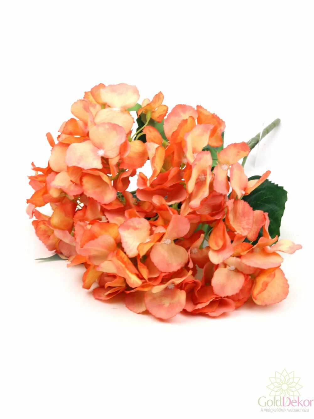 Hortenzia csokor 50 cm - Narancs