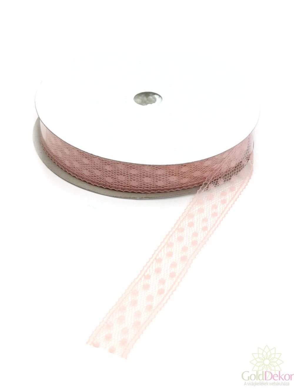 Pöttyös tüll szalag - Barack