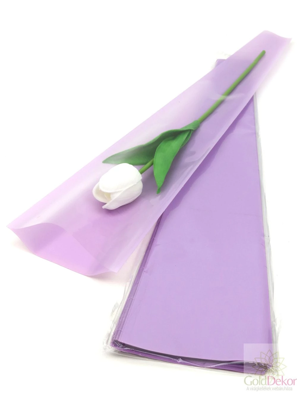 Szálas virág tasak - Egyszínű lila