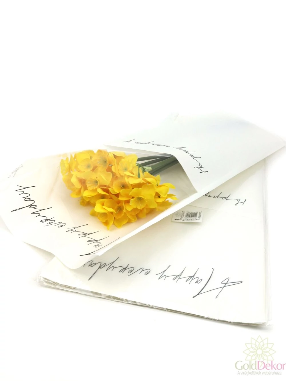 Virág tasak - HAPPY EVERYDAY fehér