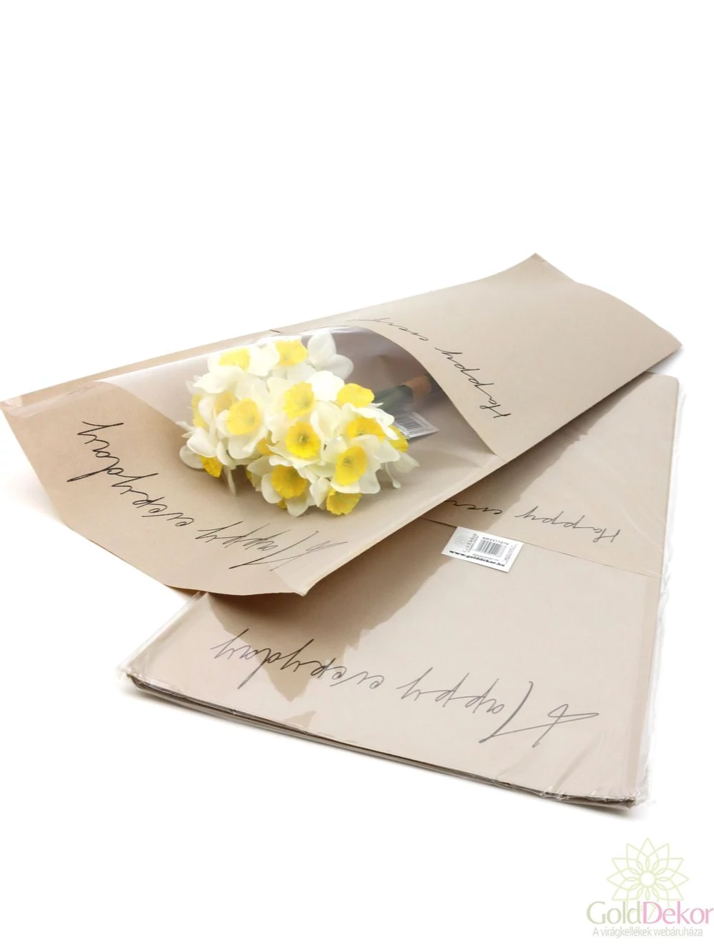 Virág tasak - HAPPY EVERYDAY drapp