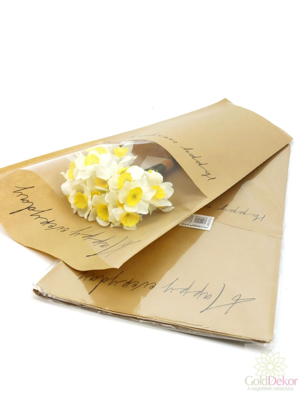 Virág tasak - HAPPY EVERYDAY világos barna