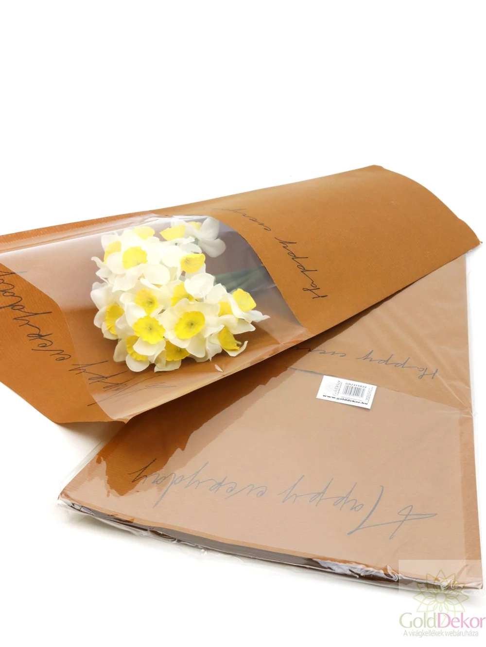 Virág tasak - HAPPY EVERYDAY sötét barna