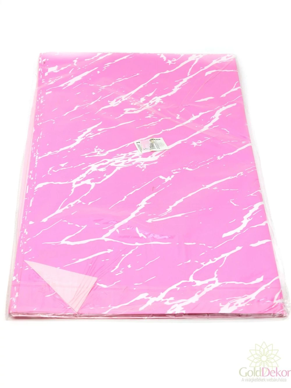 Íves fólia 57*57 cm márvány mintás - Rózsaszín