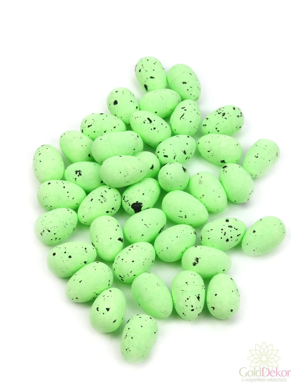 Színes hungarocell tojás 3 cm*40 - Zöld