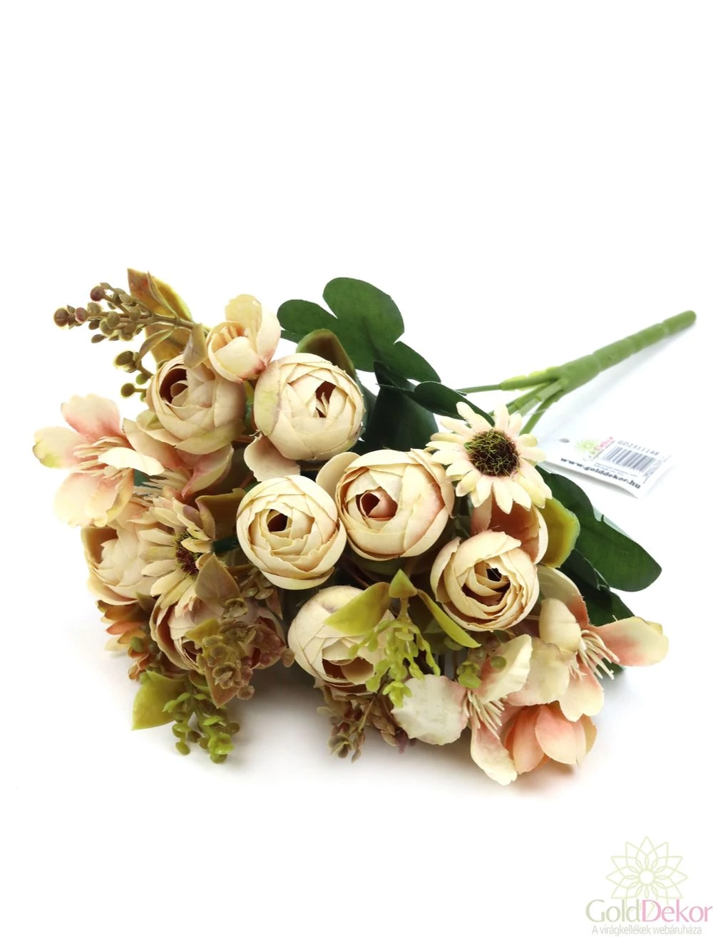 Vegyes színű kicsi csokor 108 - Antik barack