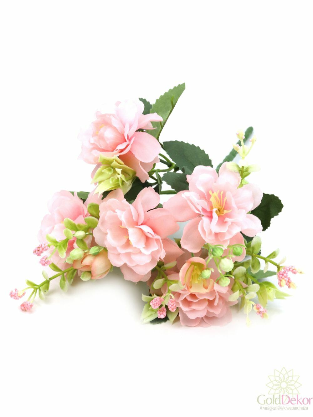 5 fejes gardenia csokor - Halvány rózsaszín