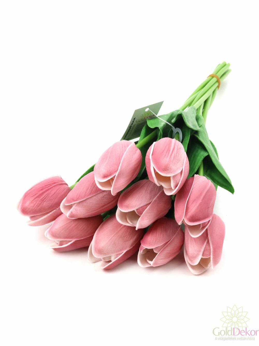Real touch tulipán köteg*10 - Világos mályva