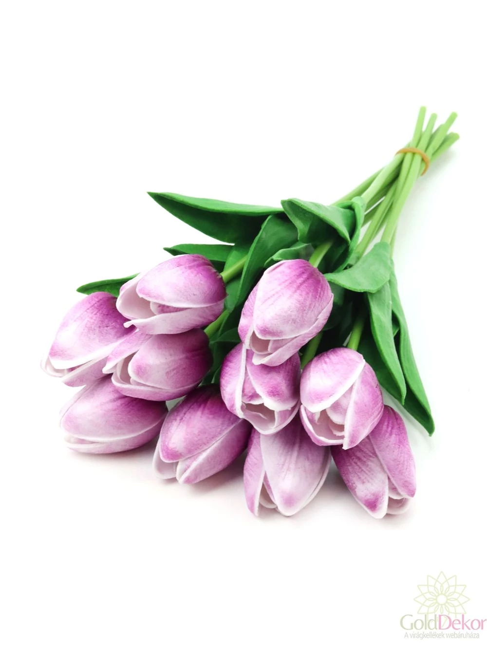 Real touch tulipán köteg*10 - Lila