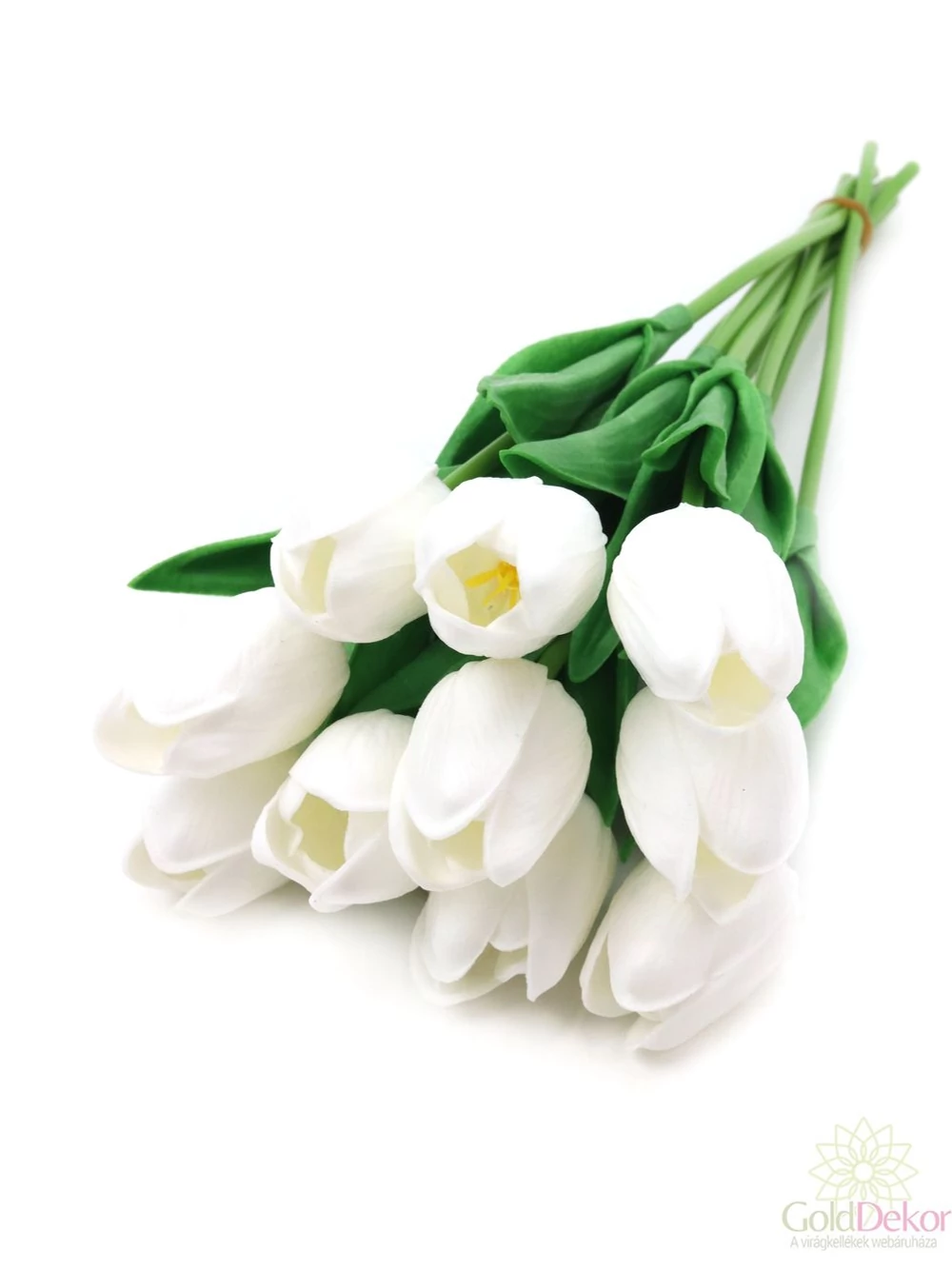 Real touch tulipán köteg*10 - Fehér