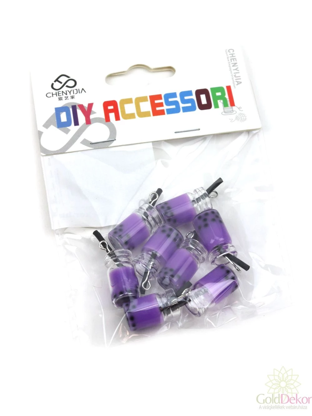 Dekor mini koktélos pohár - Shake lila Dekor mini koktélos pohár - Shake lila