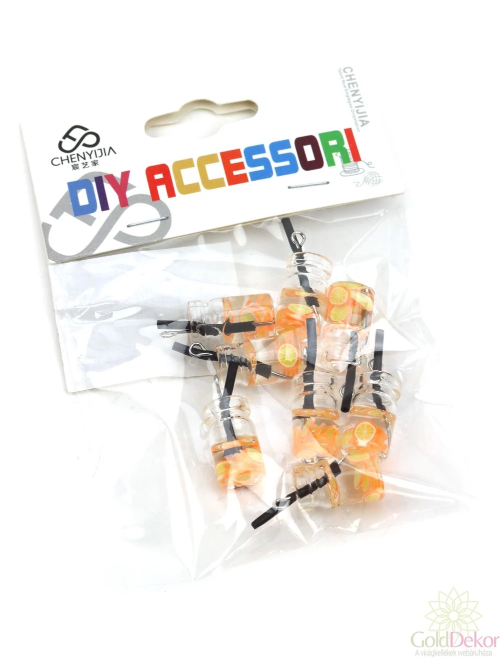 Dekor mini koktélos pohár - Narancs Dekor mini koktélos pohár - Narancs