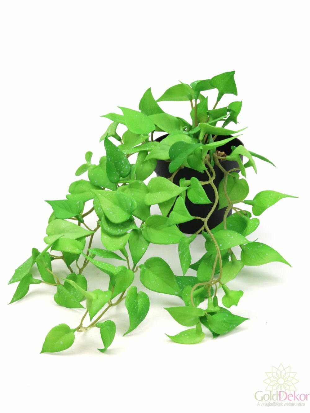 Real touch cserepes csüngős növény 2 - Foltos zöld