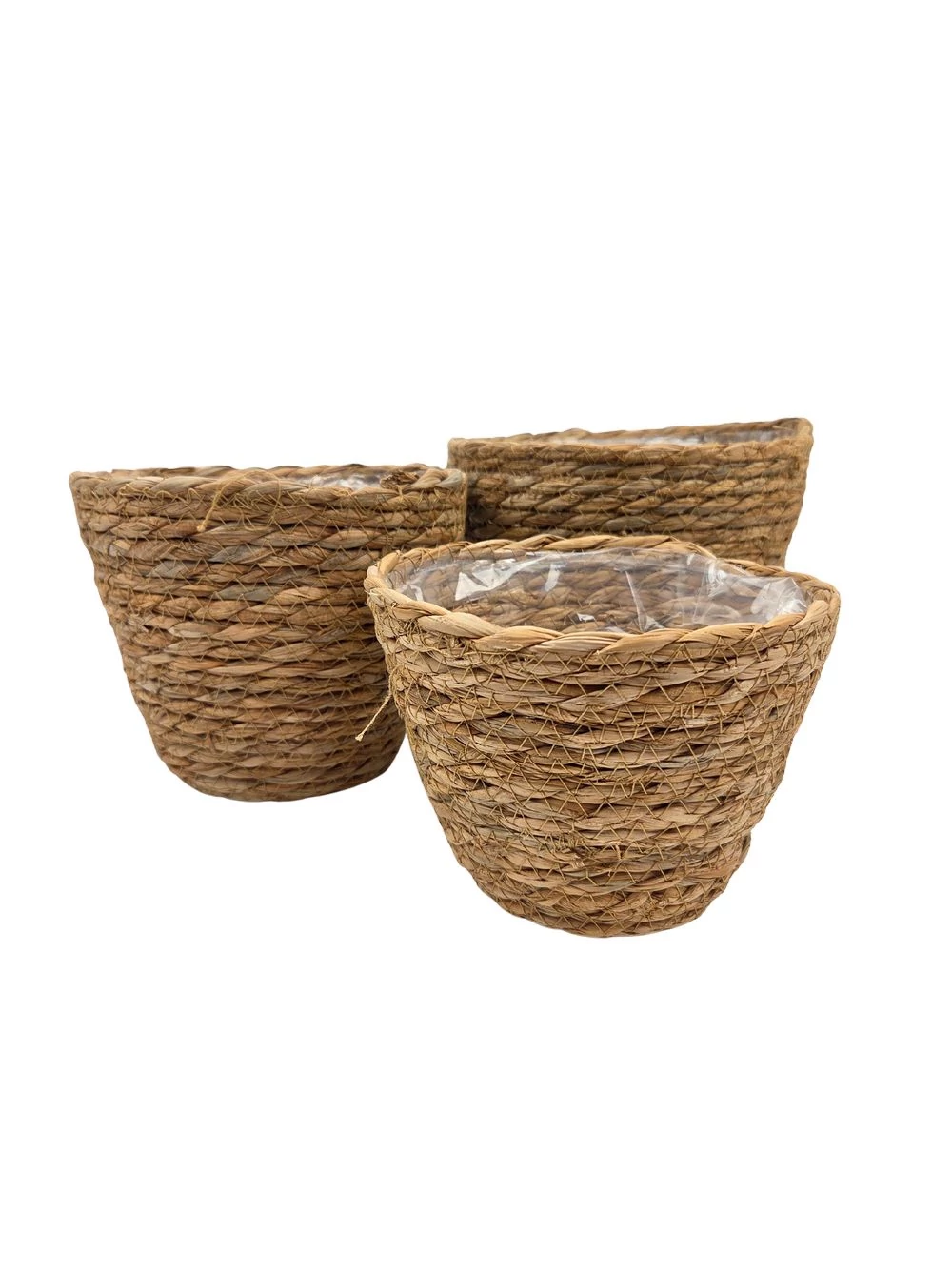 Natúr kosár szett*3 - Egyszínű