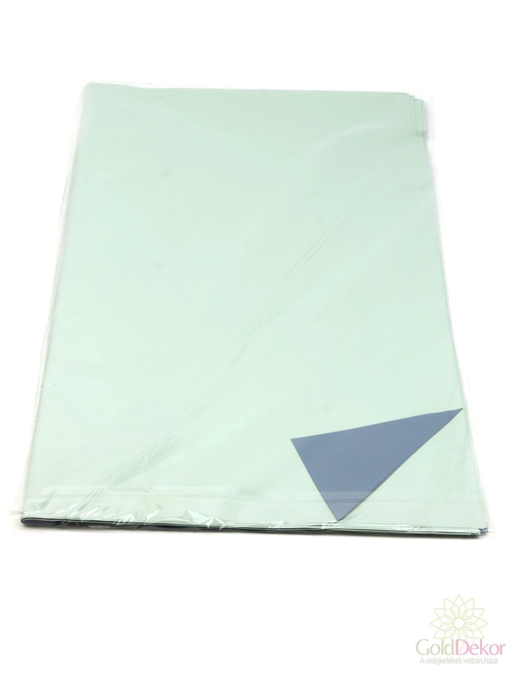 Íves fólia 57*57 cm kétszínű - Menta-acélkék