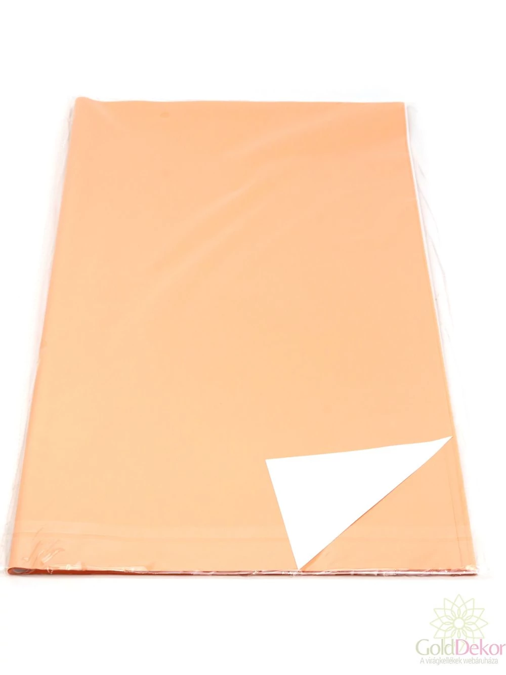 Íves fólia 57*57 cm kétszínű - Barack-fehér