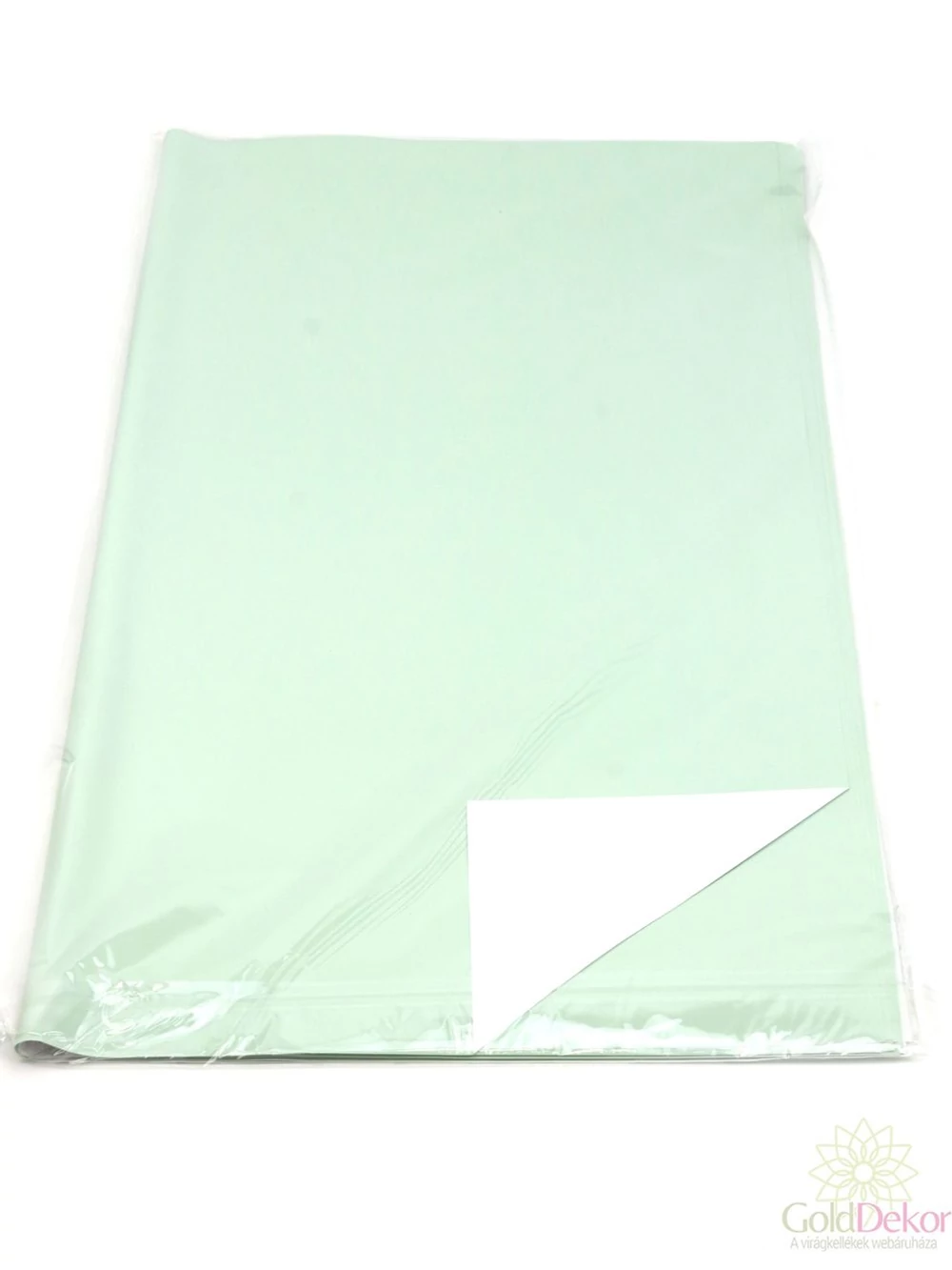 Íves fólia 57*57 cm kétszínű - Menta-fehér