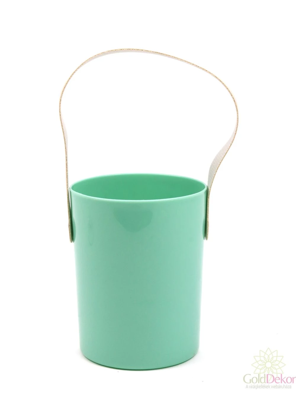 Bőrfüles virágtartó - Menta