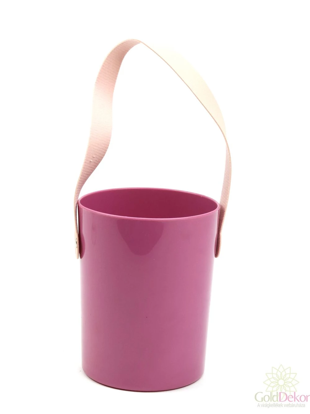 Bőrfüles virágtartó - Mályva