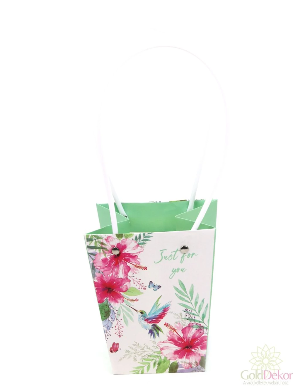 Mintás virág táska - Kolibris Just for you