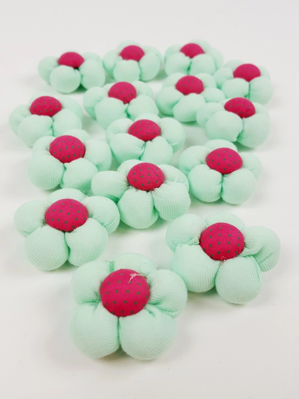 Textil virág kicsi  - Menta