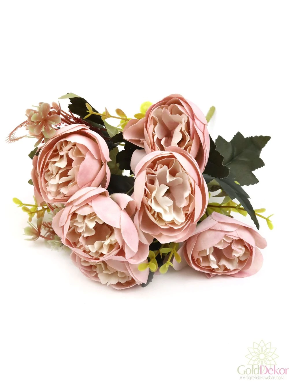 7 fejes peonia csokor - Rózsaszín