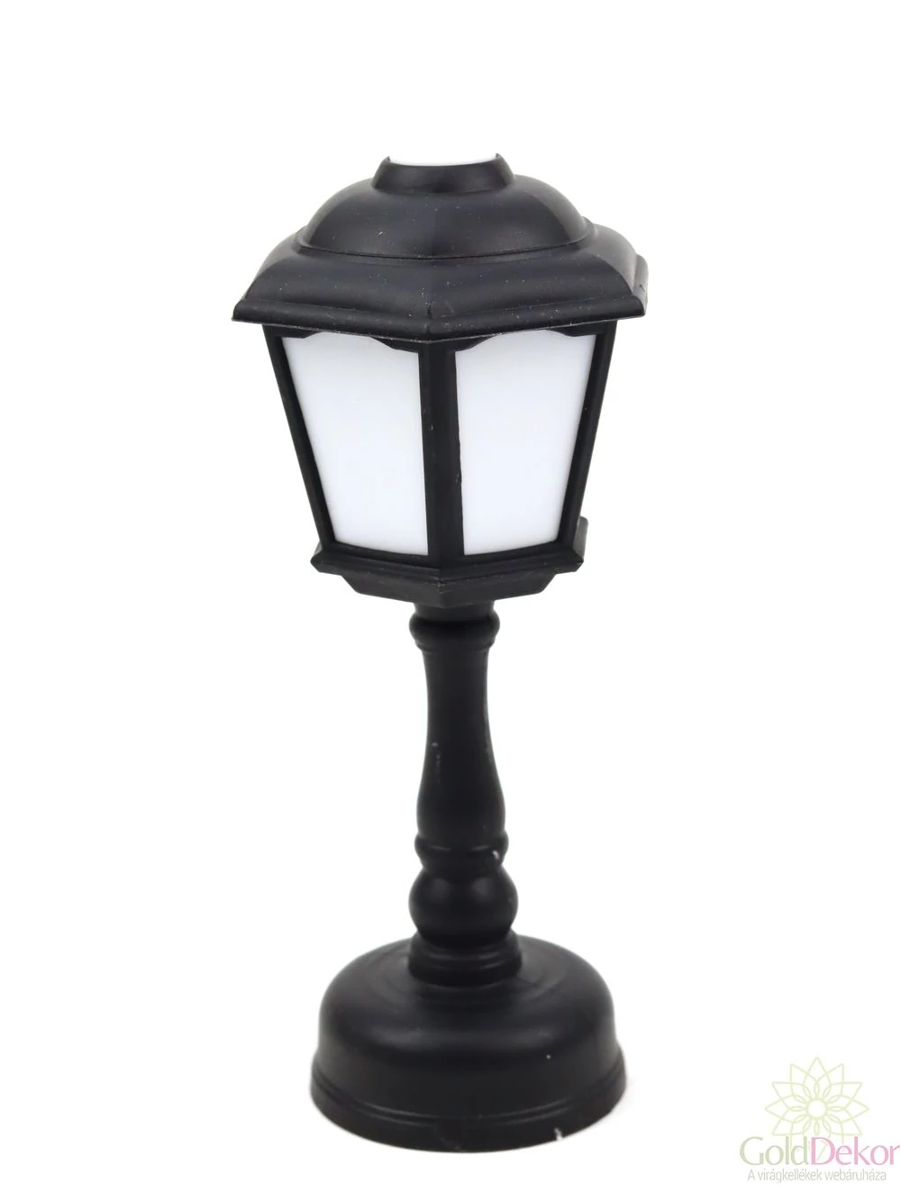 Led kandeláber hatszögletű - Fekete