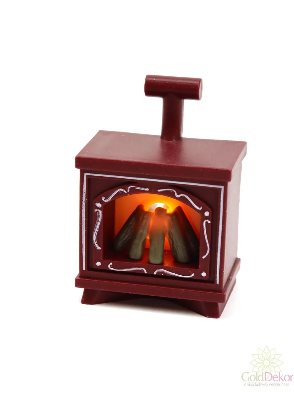 Led kandalló kicsi - Bordó