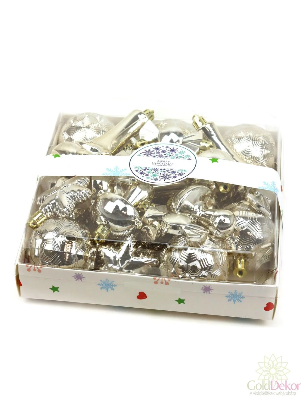 Karácsonyfa dísz szett A - Pezsgő