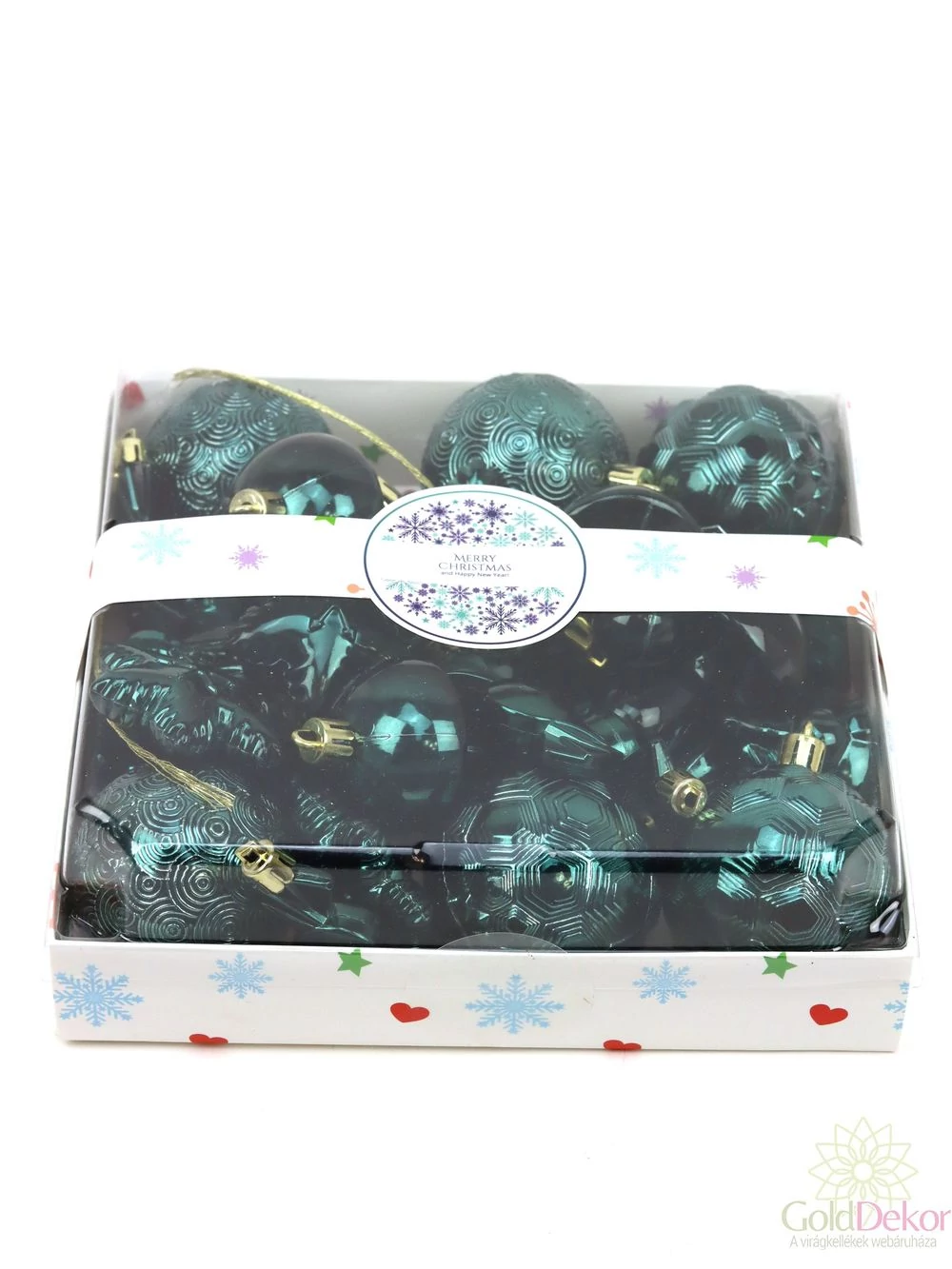 Karácsonyfa dísz szett A - Sötét zöld