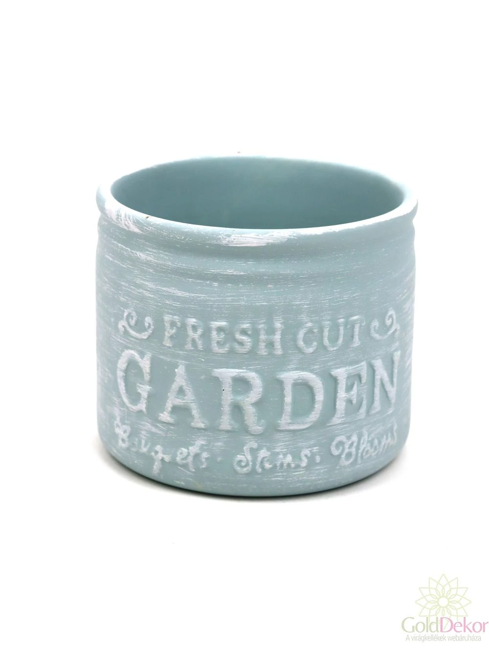 Pasztell színű henger kaspó GARDEN - Menta