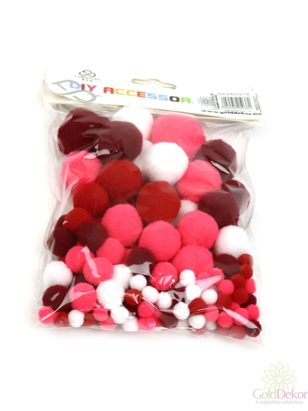 Textil golyó mix - Bordó