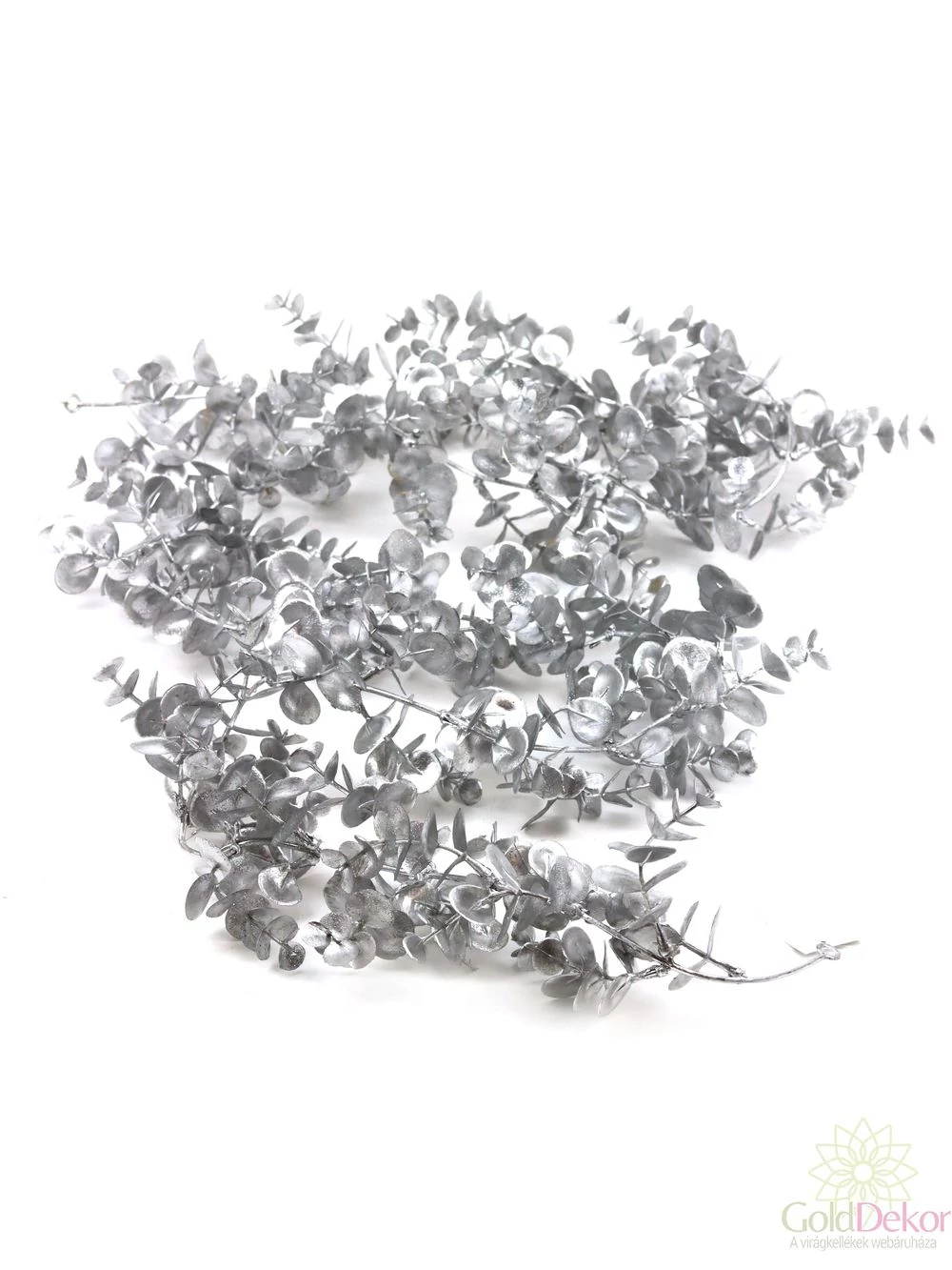 Metál műzöld girland B - Ezüst 