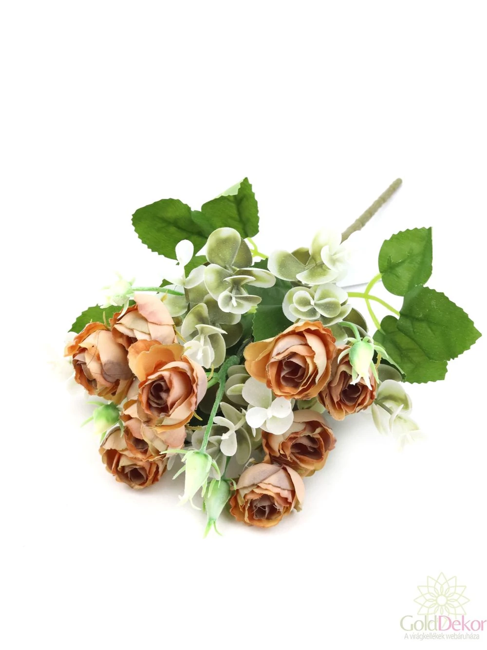 Vegyes színű kicsi csokor 121 - Antik barna