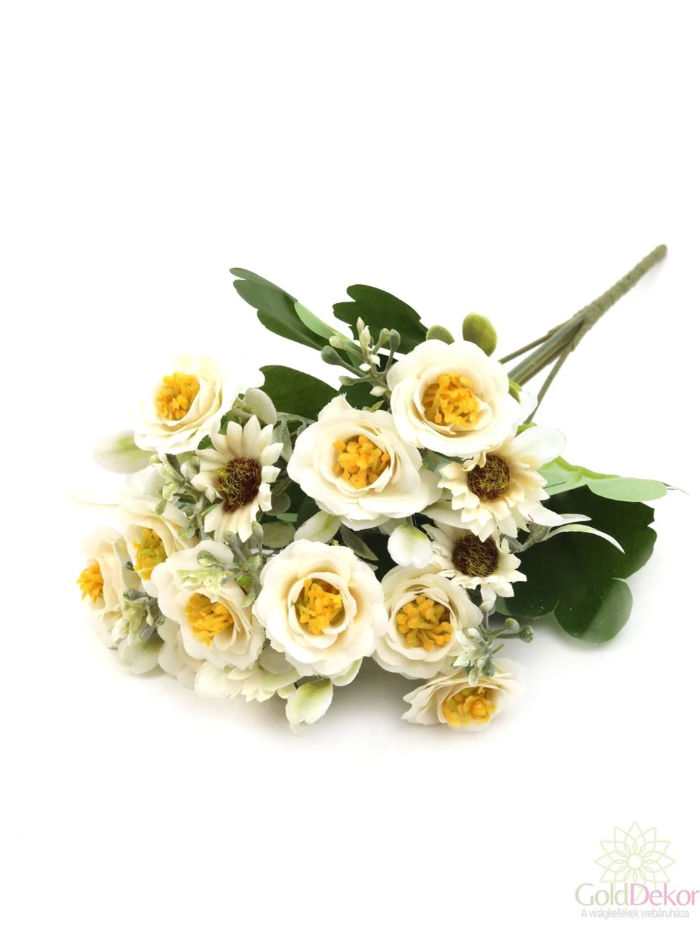Vegyes színű kicsi csokor 122 - Tört fehér