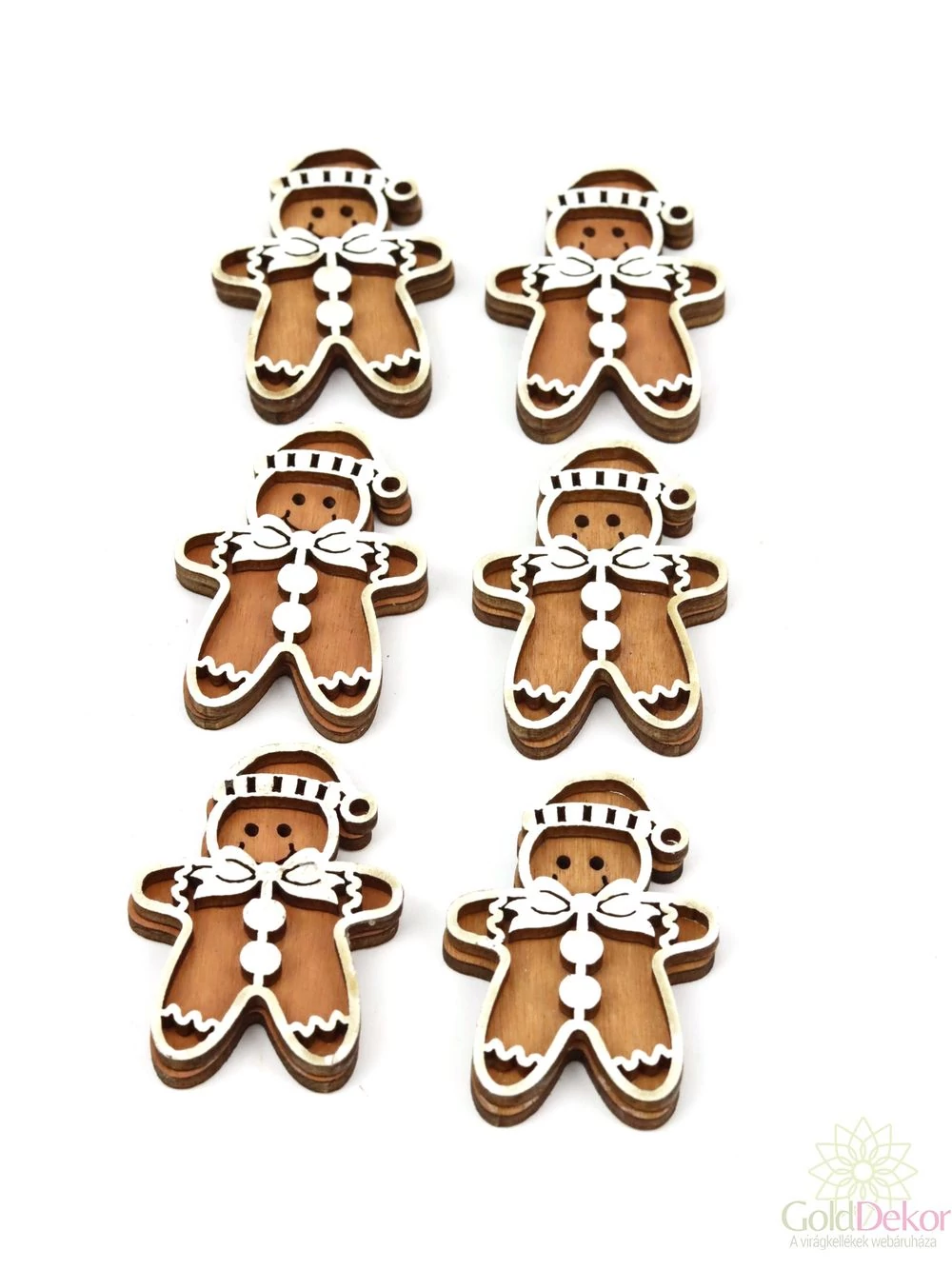 Fa mézeskalács figura*6 - Sapkás Mézi