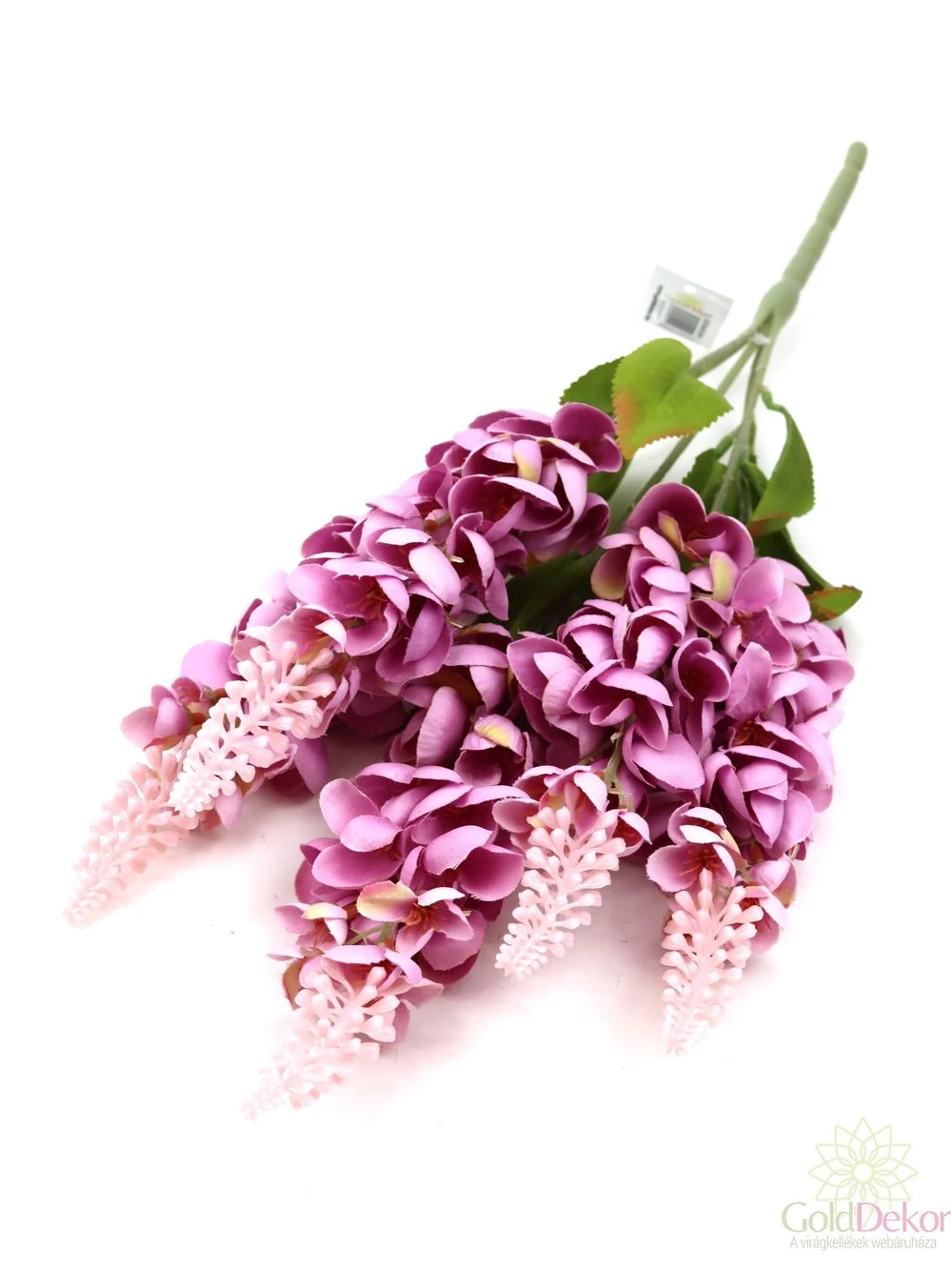 Antik leveles szarkaláb csokor - Lila